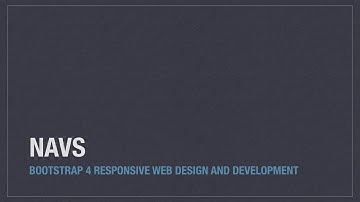 Bootstrap 4 (Alpha 6) components: Navs