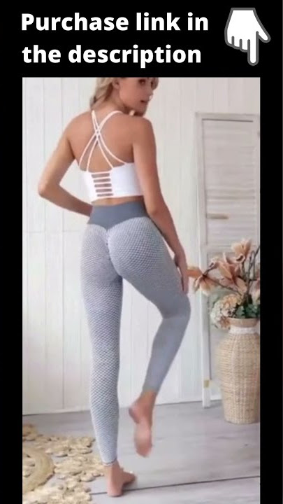 MOSHENGQI Women's Ruched Butt Lifting High Waist Yoga Pants Booty Tights - J Shorts