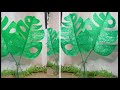 Cara membuat daun monstera dari Plastik Kresek | Ide kerajinan tangan yang dapat dijual