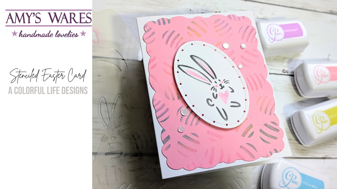 Очаровательная и простая пасхальная открытка с новым многослойным трафаретом и многим другим! Вып...