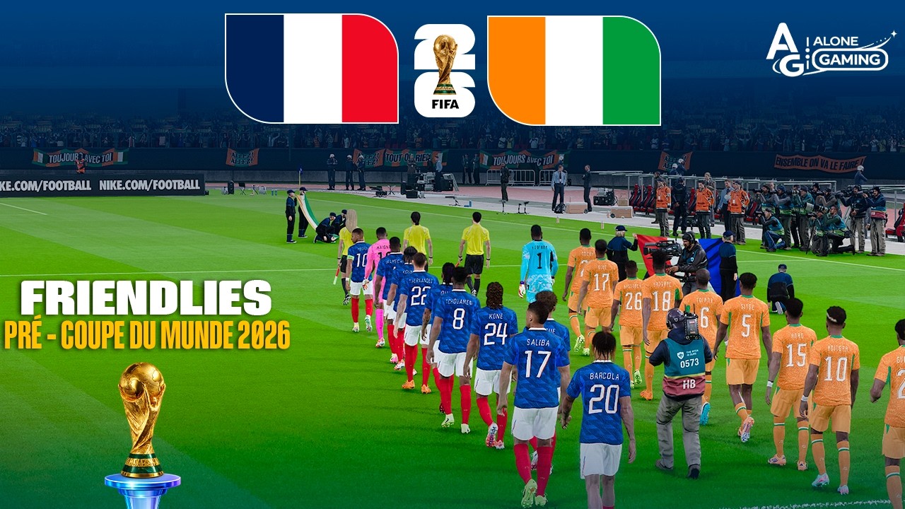FRANCE vs CÔTE D’IVOIRE - Matchs Amicaux Pré-Coupe du Monde 2026 | Match Complet | Simulation PES