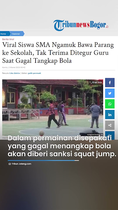 Viral Siswa SMA Ngamuk Bawa Parang ke Sekolah, Tak Terima Diberi Sanksi Saat Main Game