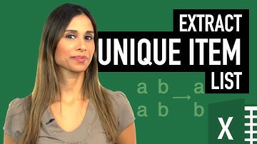 Extract UNIQUE Items for Dynamic Data Validation Drop Down List