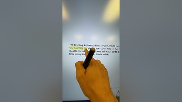 Solving a decimal word problem using a linear equation of the form Ax + B = C