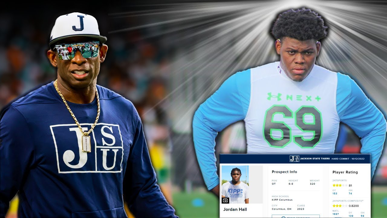 Jackson State Recruits SCARY MOUNTAIN Offensive Tackle 6'8" 320 LBS