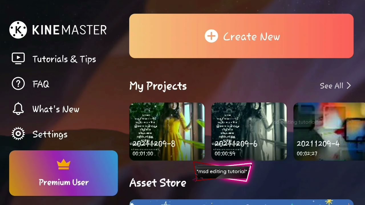 how to solve unsupported resolution  on kinemaster tamil ||msd editing tutirial||