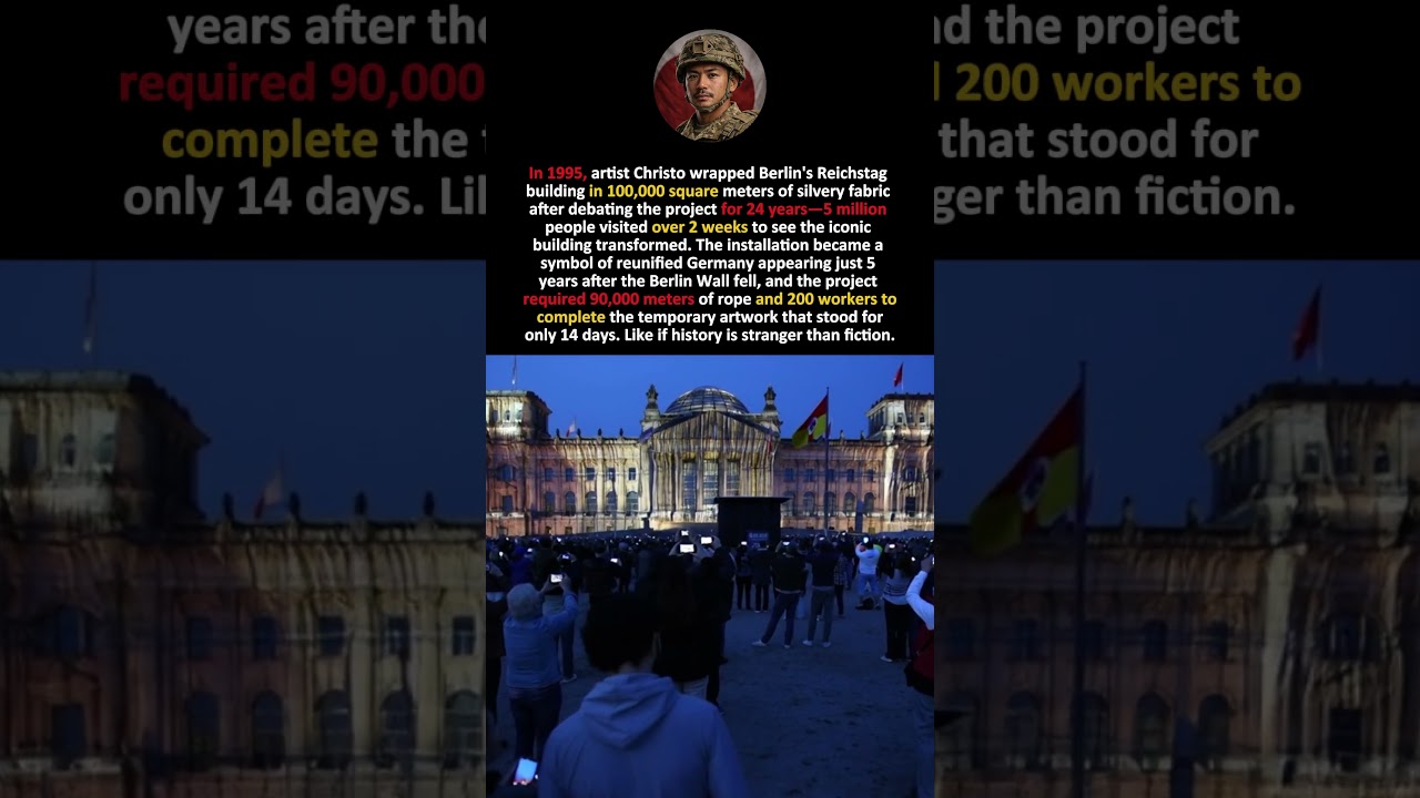 The Artist Who Wrapped Germany's Parliament Building in 100,000 Square Meters of Fabric