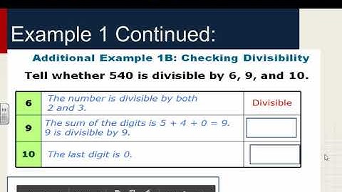 4.1 Divisibility