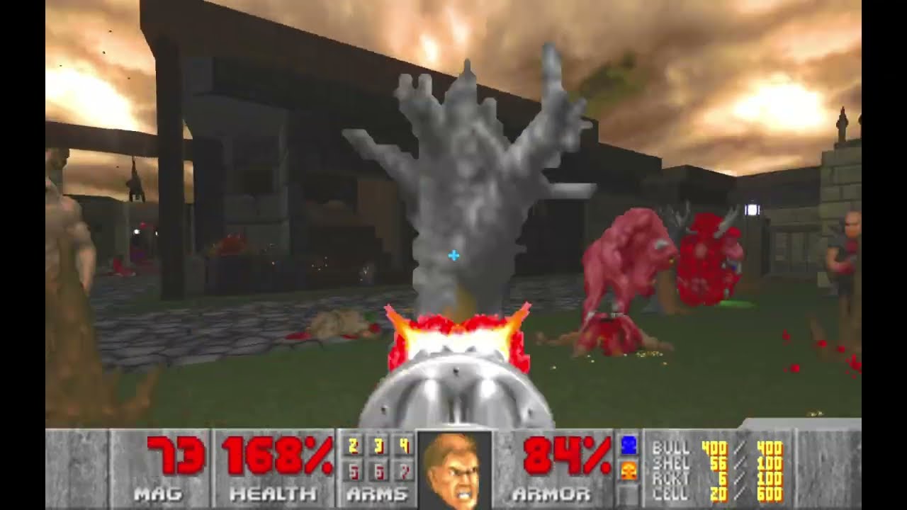 SJS1: Streets of Fear Doom 2 Map Playthrough (no commentary)