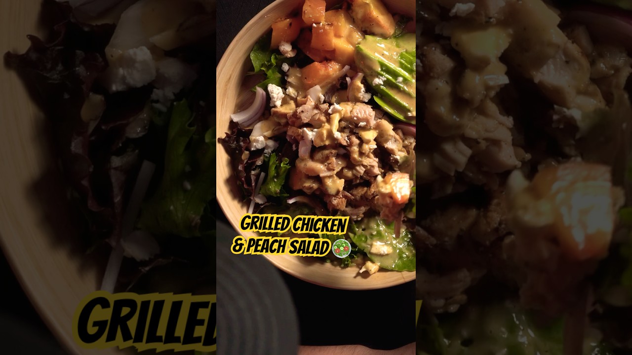 Grilled Chicken and Peach Salad… #peaches #grilledchicken #saladrecipe