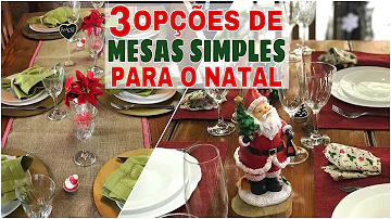 Como montar uma mesa do Natal?