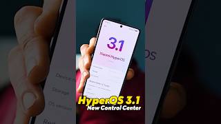 HyperOS 3.1 New Control Center 🥰