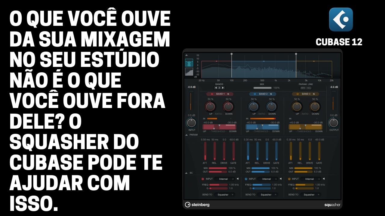 Sample Squasher ALINHANDO A MIXAGEM COM O SQUASHER DO CUBASE. - YouTube