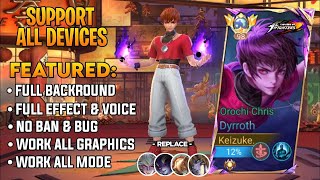 Script Skin Dyrroth KOF - Orochi Chris No Password | Full Effect & Voice