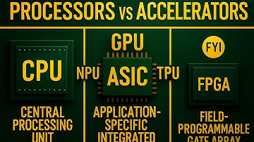 CPU VS GPU, NPU, APU, TPU :Processors vs Accelerators