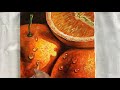 Acrylic Painting - Realistic Oranges Painting/ How to draw/paint fruits #orange