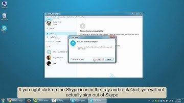 How to sign out of Skype