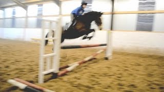 Jumping Chance & Missy.
First time riding both of these horses, they are both so lovely! Jumping Chance & Missy.