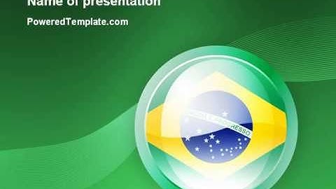 Brazil Sign PowerPoint Template by PoweredTemplate.com
