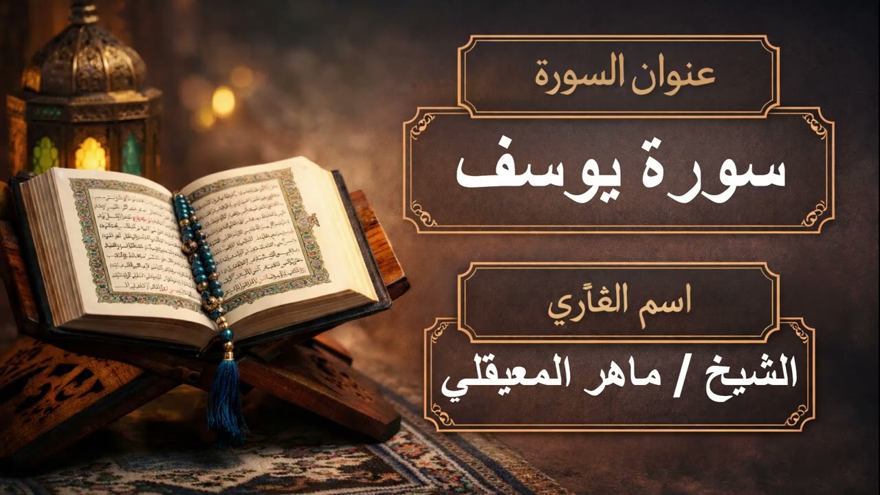 سورة يوسف بصوت القارئ الشيخ / ماهر المعيقلي