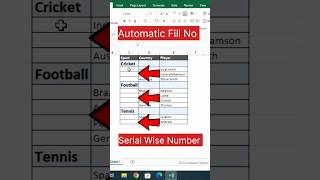Autofill Number in Excel #auto #no #excel #microsoftoffice