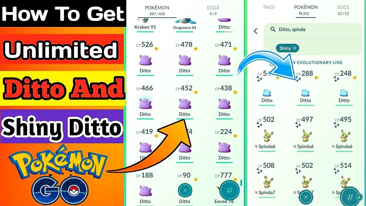 How To Get Unlimited Ditto And Shiny Ditto In Pokemon Go|| Catch Unlimited Shiny Ditto in Pokemon Go