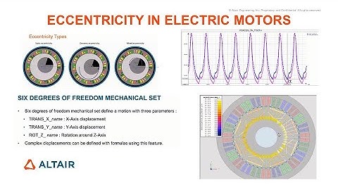 Eccentricity Analysis in Electric Motors using Altair Flux
