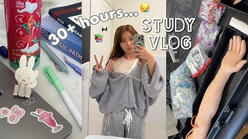 30 hour STUDY VLOG: how I take notes, nintendo switch 2, new keyboard