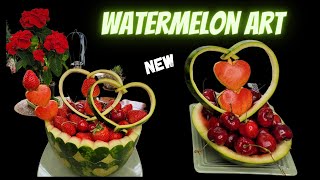 Valentine's Day Watermelon Art: Fun & Creative Fruit Carvings By Jannet