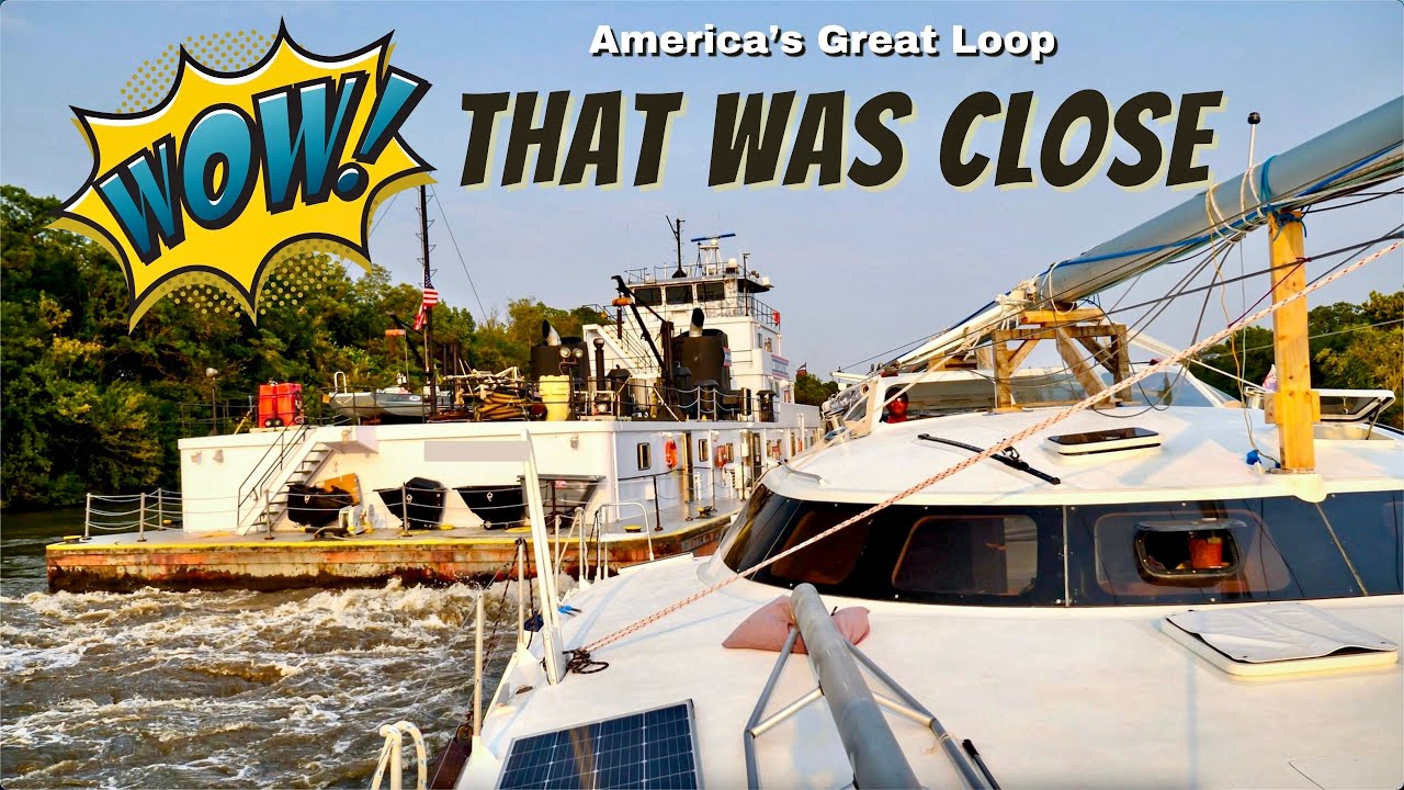 WOW! That was close – Great Loop #16 Sailing Life on Jupiter EP95