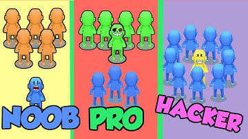 NOOB VS PRO VS HACKER - crowd city #1