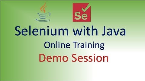 Selenium LIVE Online Training Demo by Mahesh