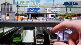 【Diorama】Making The World Busiest Station Shinjuku Station in 1/150【South Gate Section Compilation】
