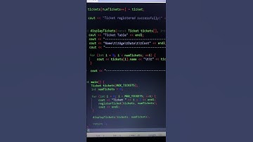ticket table c++ #coding #cpp #code #codemasters #codinglife #codingninja #coderstokyo #coders