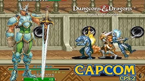 Dungeons & Dragons Tower Of Doom Arcade (D&D1) hardest Fighter speedrun in 22:50 Rush!