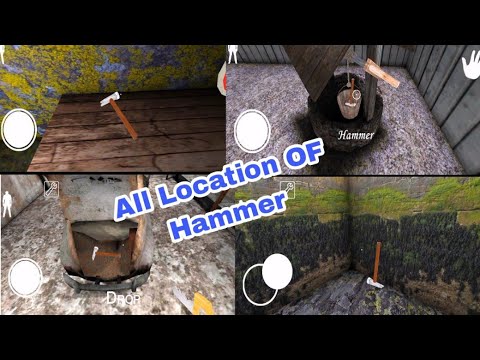 Granny 1.8 All Locations OF Hammer 2023 | How To Find Hammer IN Granny