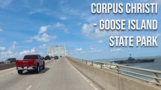 Corpus Christi, Texas to Goose Island State Park! Drive with me on a Texas highway!