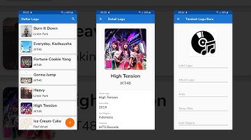 Aplikasi Android CRUD Daftar Lagu