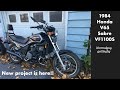 1984 Honda Sabre V65 VF1100S Intro Walk Around Tour motorcycle project