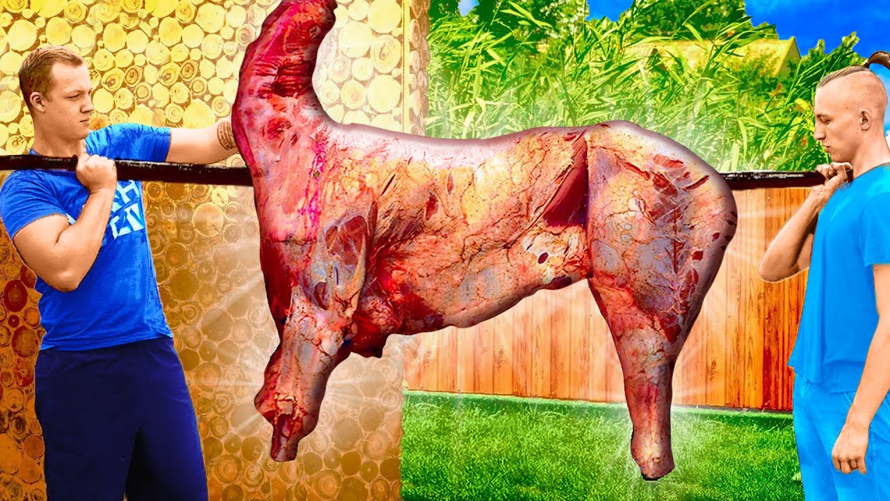 J'ai cuisiné un cerf géant de 95 kg à la broche par VANZAI CUISINE