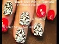 4 Nail Art Tutorials | DIY Damask Nail Design Tutorial