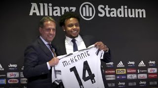 WELCOME WESTON McKennie Tours The Allianz Stadium Juventus