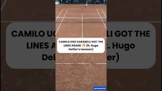 CAMILO UGO CARABELLI GOT THE LINES AGAIN! (+ Hugo Dellien's tweener) #shorts #tennis #atpchallenger
