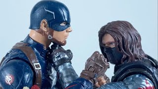Captain America Vs Winter Solider Highway Fight Stop Motion Recreation
