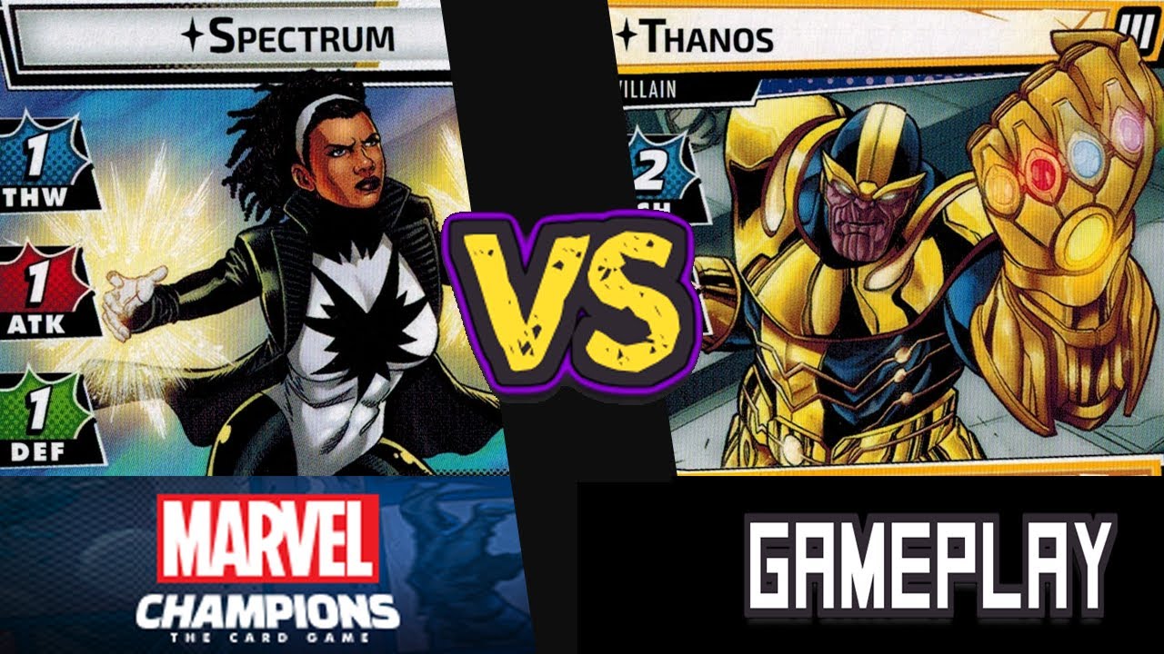 Spectrum Vs. Thanos (Expert) Marvel Champions | Aggression