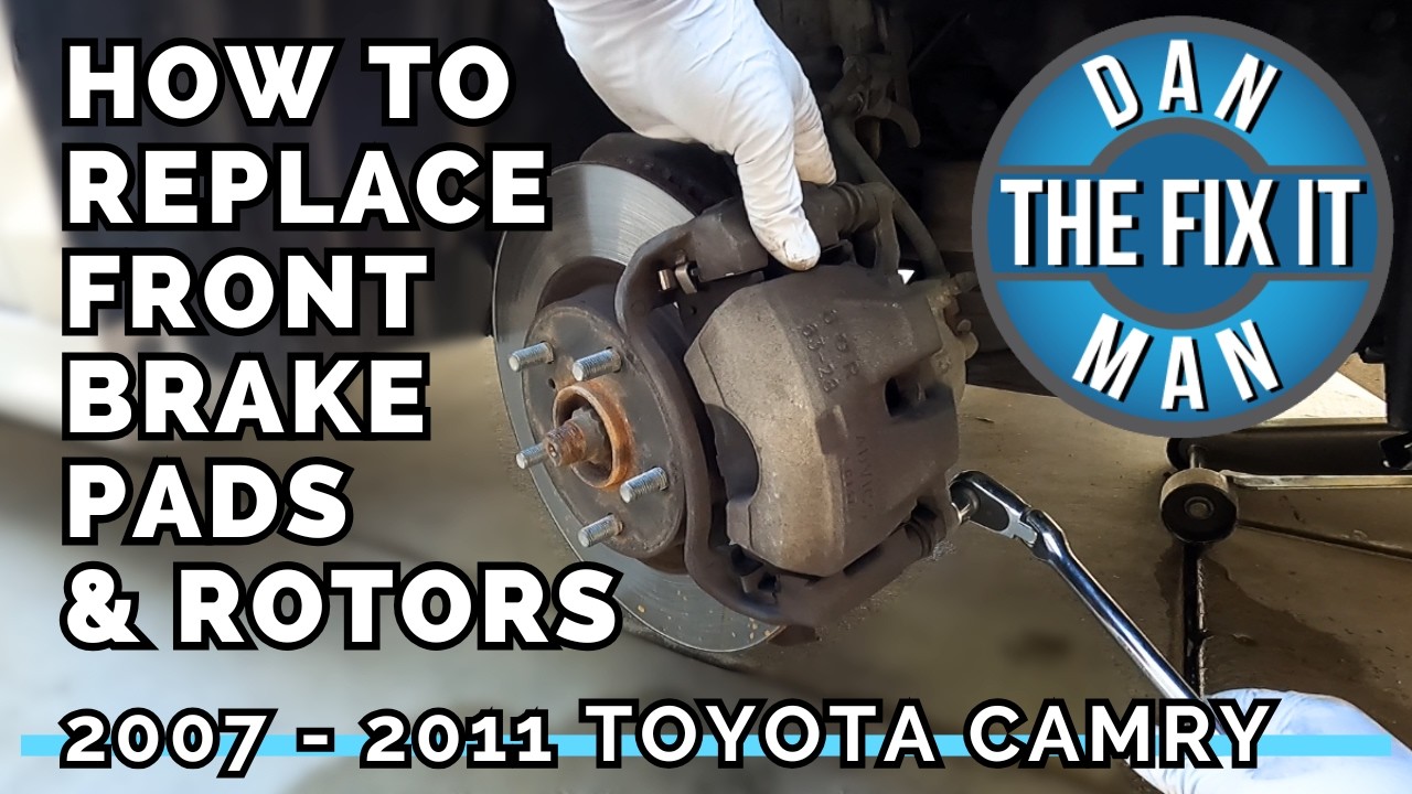Замена передних тормозных колодок и дисков на Toyota Camry 2007-2011 годов выпуска — простое руко...