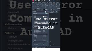 AutoCAD MIRROR Command in 60 Seconds ⚡ #BIMnBlueprints