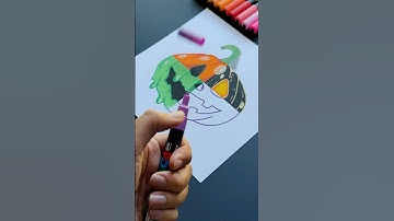 Pumpkin 🎃 part 4 #artist #drawing #art #painting #posca #halloween #pumpkin #shorts #easydrawing