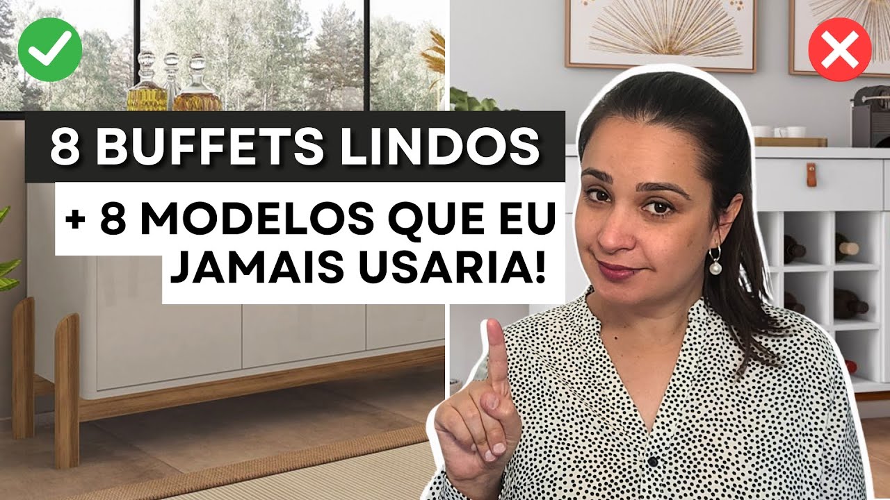 8 Buffets e Aparadores Lindos e Acessíveis para Sua Sala de Jantar + 8 Modelos que Eu Jamais Usaria!