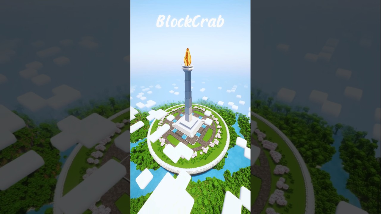 Minecraft Jakarta Monas Build Timelapse 